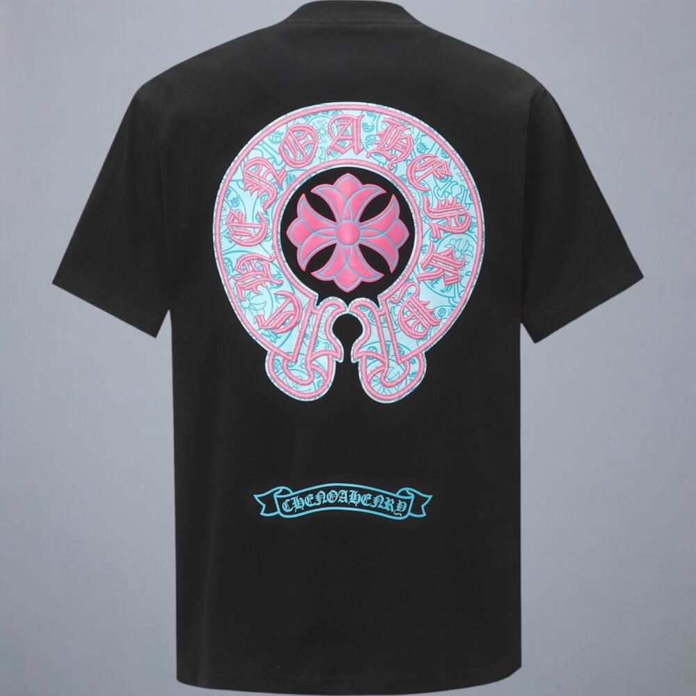 Chrome Hearts Men's Black Short Sleeve T-Shirt